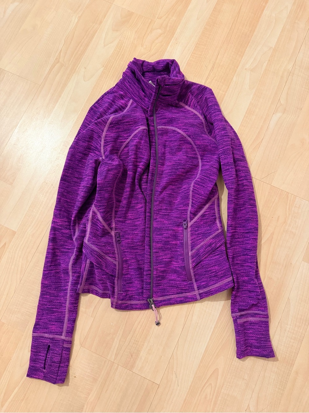 lululemon athletica Heathered Purple Full-Zip Utility Jacket